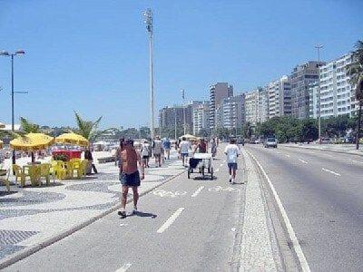 Vista Lateral Praia De Copacabana Rio de Janeiro Kültér fotó