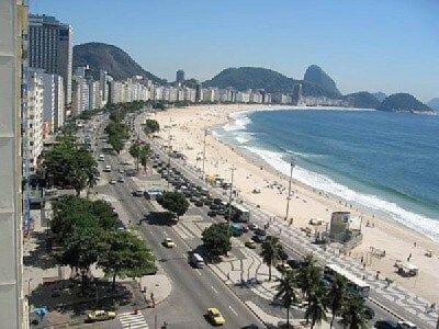 Vista Lateral Praia De Copacabana Rio de Janeiro Kültér fotó